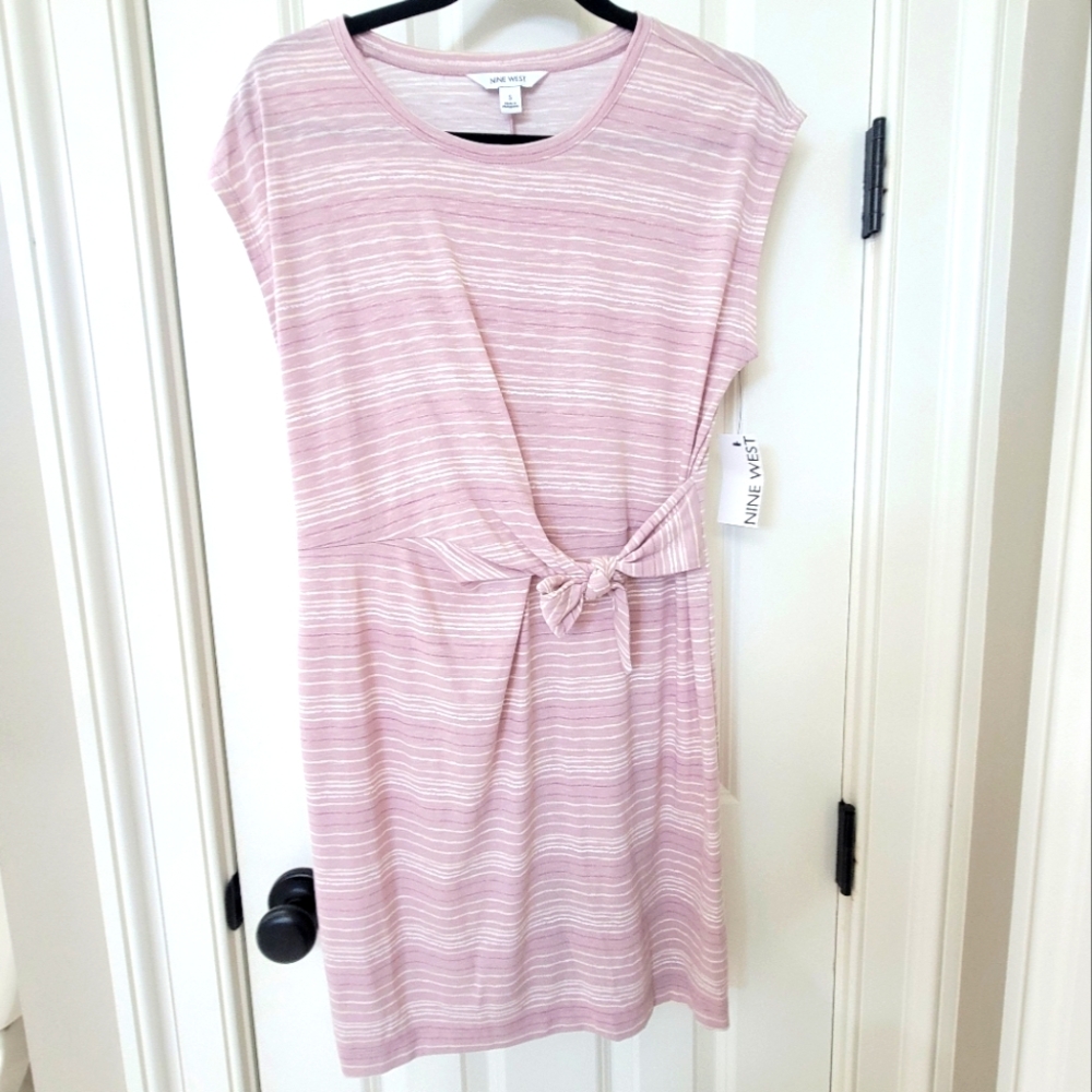 NWT Side tie tshirt dress Nine West